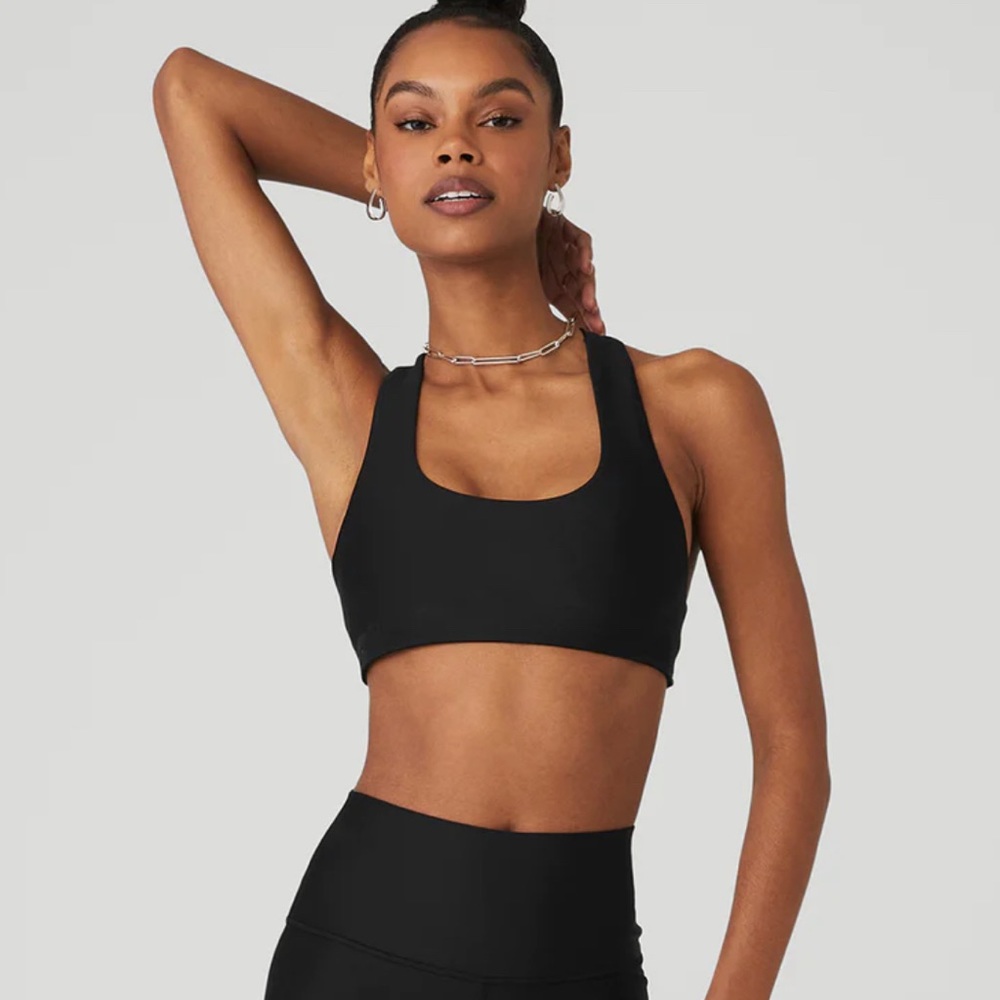 Alo Yoga Airlift Advantage Racerback Bra - XS Black